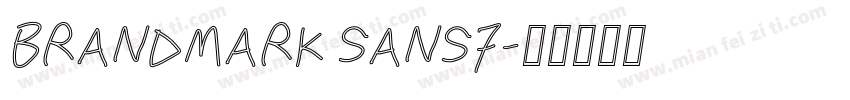 BRANDMARK SANS7字体转换